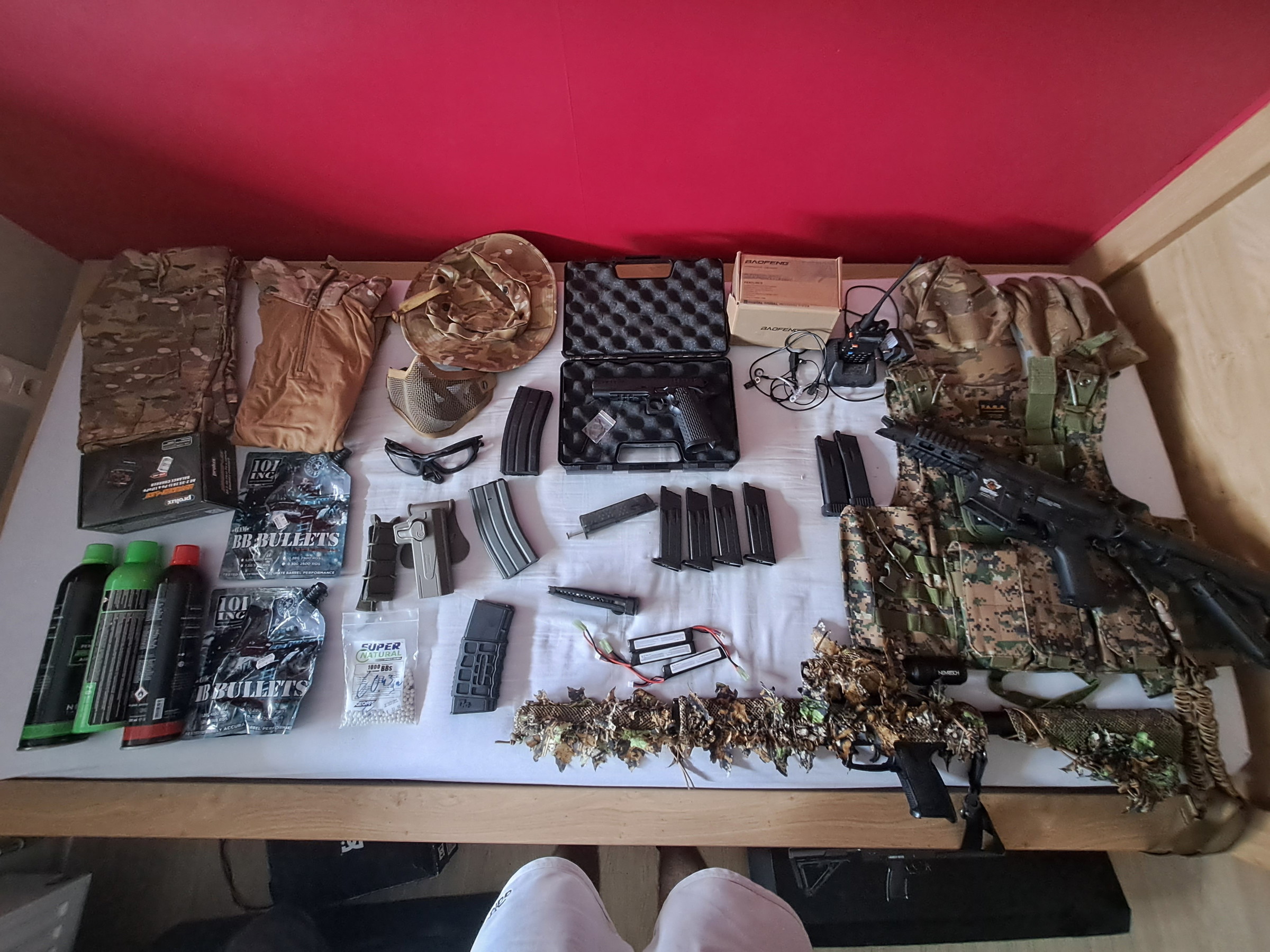 Allyouneed pakket voor airsoft Airsoft Bazaar