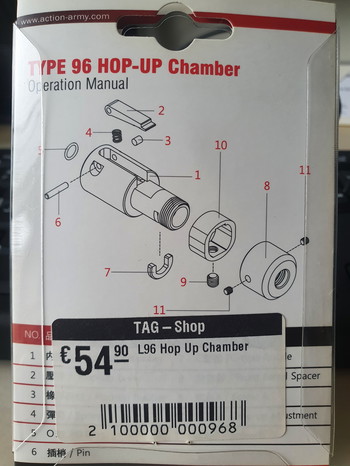 Imagen 2 de Action Army L96 Hop Up Chamber