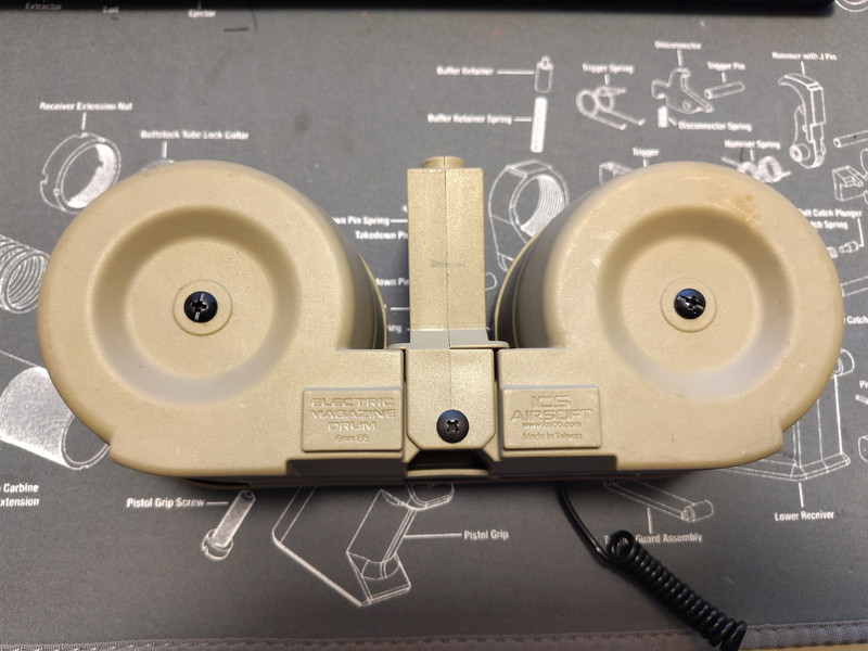 Image 1 for ics m4 drummag 1500 rounds