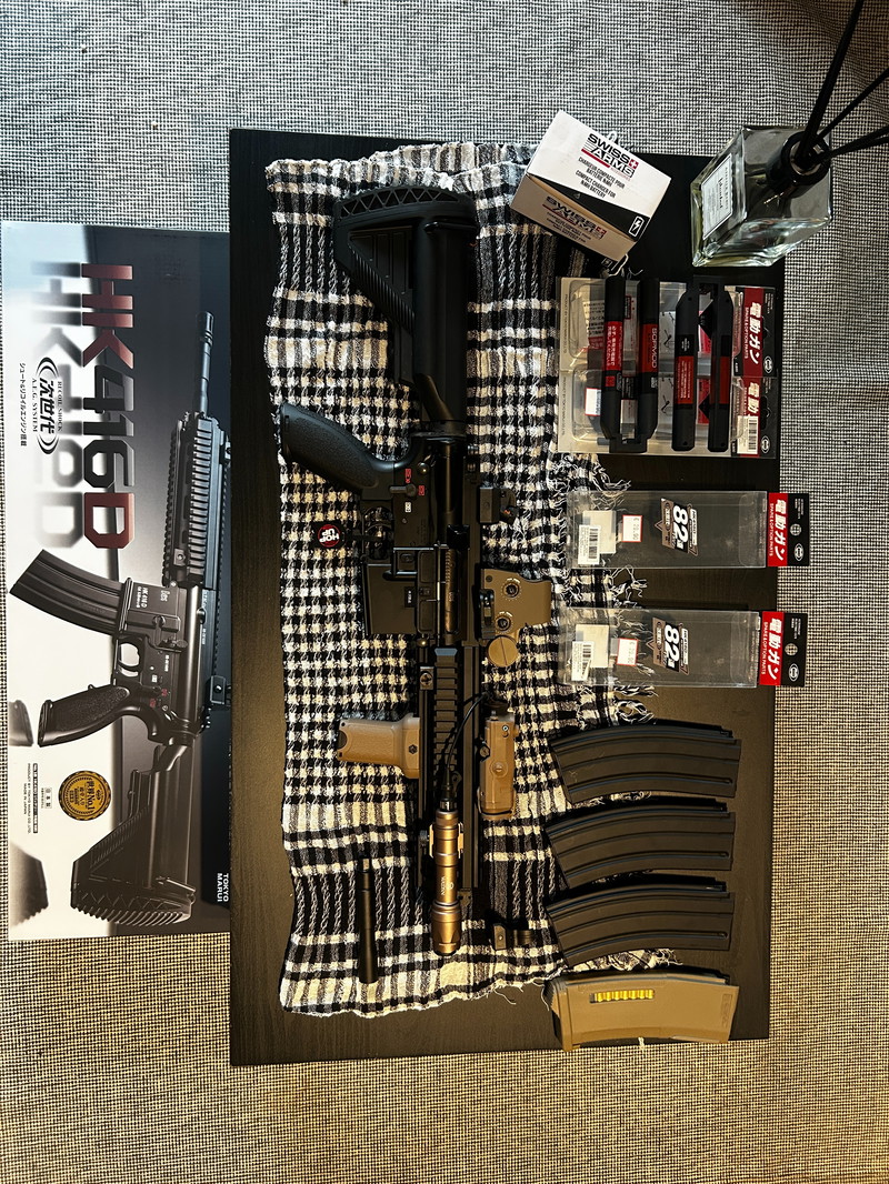 Bild 1 für HK416D Tokyo Marui quasiment neuve (2 parties jouées) + accessoires