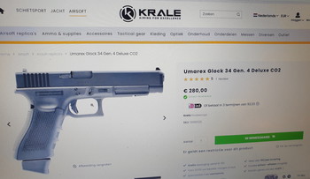 Image 5 for GLOCK 34 Gen4 Deluxe( splinternieuw)