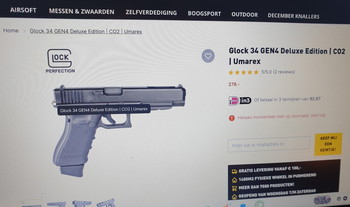 Image 8 for GLOCK 34 Gen4 Deluxe( splinternieuw)