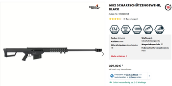 Afbeelding 4 van Lancer Tactical M82 CO2 bolt 120euro