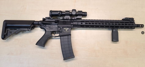 Image pour AEG M4 MK18 Gun in TTi Style John Wick JW2 Gun Full Metall mit LPVO Optic + Gate Aster ETU +Mosfet TOP Tuning Parts