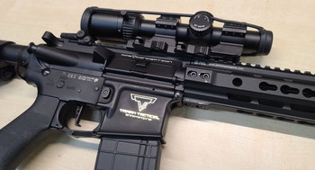 Bild 2 für AEG M4 MK18 Gun in TTi Style John Wick JW2 Gun Full Metall mit LPVO Optic + Gate Aster ETU +Mosfet TOP Tuning Parts