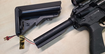 Bild 5 für AEG M4 MK18 Gun in TTi Style John Wick JW2 Gun Full Metall mit LPVO Optic + Gate Aster ETU +Mosfet TOP Tuning Parts