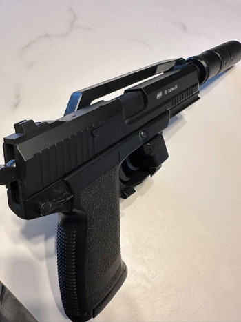 Image 2 for ASG MK23 GBB Upgraded + NOVRITSCH Suppressor + Holster voor 150 eUR