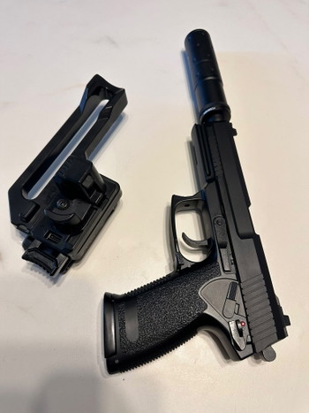 Image 5 for ASG MK23 GBB Upgraded + NOVRITSCH Suppressor + Holster voor 150 eUR