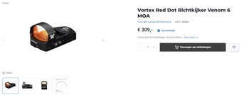 Afbeelding 2 van (Nieuw!) Vortex Red Dot Richtkijker Venom 6 MOA