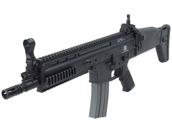 Afbeelding 3 van Cybergun - FN SCAR L AEG inclusief magazijnen, batterijen en red dot sight