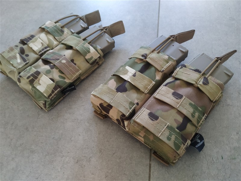 Image 1 for 2 x Invadergear 5.56 dubbele mag pouches multicam