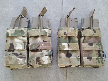 Image 4 for 2 x Invadergear 5.56 dubbele mag pouches multicam