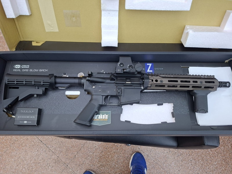 Image 1 for Tokyo Marui MWS MK18 RIS III 9,5 M-LOK con 6 cargadores LOWCAP M4 GBB Modify