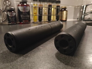Image for Mooie met foam gevulde aluminium pistool dempers voor iedere side arm met schroefdraad! Geluidsdemper / silencer