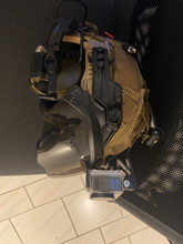 Image for Helmt with TCA comtac3 head set +helm light+helm cover+protect glasses+sport camera