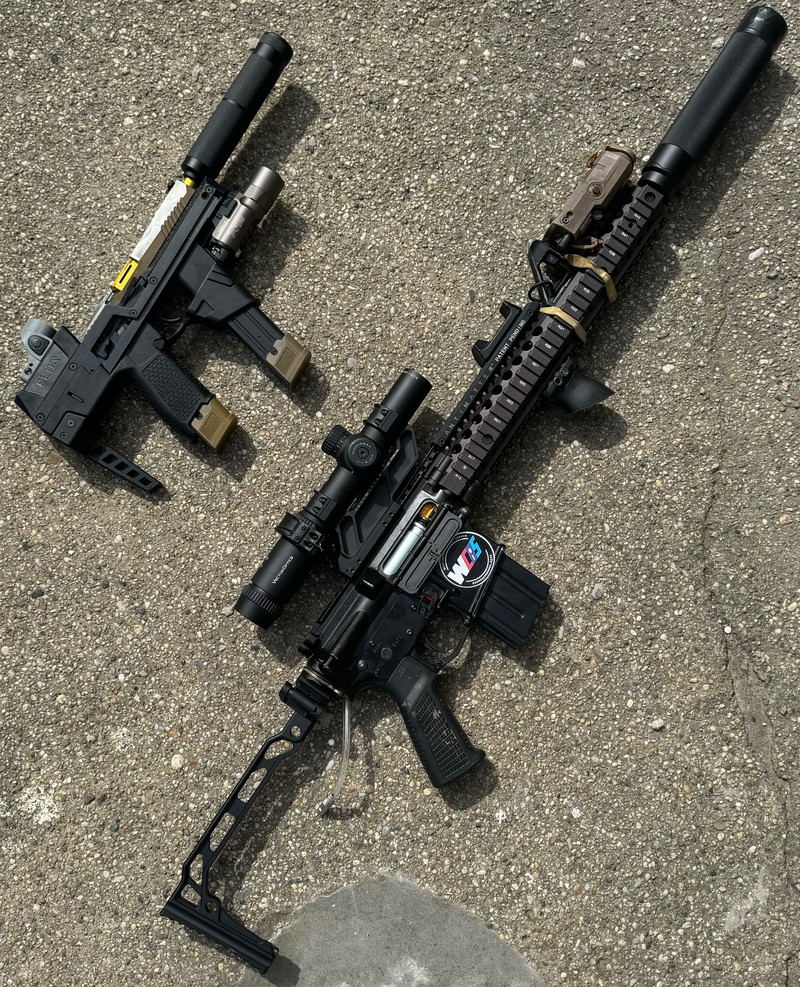 Image 1 pour Wolverine MTW converted GHK M4 w everything on the gun