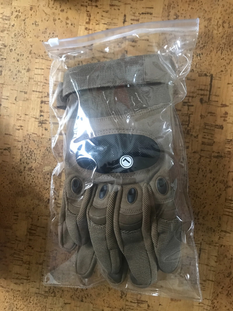 Image 1 for Coyote handschoenen met knokels-bescherming