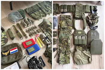 Zdjęcie 3 – Complete airsoft loadout in OD green en Multicam Tropic - met veel toebehoren