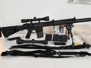 Image for Pack - Fusil DMR Legion Rapax XXI M3 AEG Secutor Noir