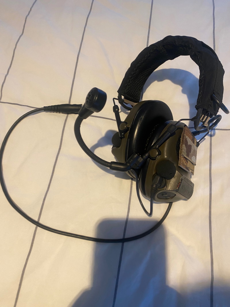 Image 1 for 3M PELTOR  ComTac  XPI Headset, NATO wired, flexboom mic, Green