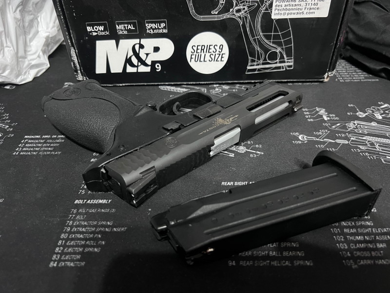 Image 1 for Airsoft Surgeon m&p9 steel slide Chris costa