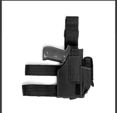 Afbeelding van Zwarte warrior assault drop leg holster