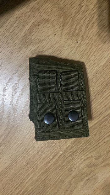 Image 2 for Mini radio pouch met plaats voor 3 shotgun shells olive drab