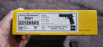 Afbeelding 3 van ARMY ARMAMENT R501 High-capa OVP +Gas&BBS