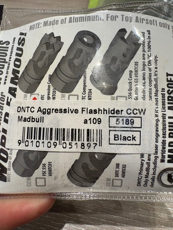Imagen 3 de Nieuw in de verpakking e en mad bull flashhider DNTC agressieve flashhider CCW madbull
