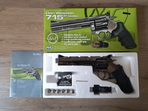Image for ASG Dan Wesson 715 6 inch 6mm CO2 Revolver (Gray/Silver) - Original in box with 35+ CO2 cartridges
