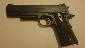 Afbeelding 2 van CYBERGUN COLT 1911 BLACKENED FULL METAL