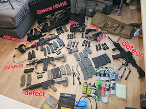 Image pour Complete Airsoft Set. Replica's, Accessoires, wapenkoffers/tassen, Kleding, Onderdelen.