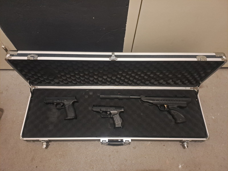 Bild 1 für Hatsan MOD25 SuperCharger + Smith&Wesson MP&9 + Umarex Walther P99 + accesoires + flightcase