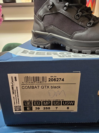 Afbeelding 5 van 2 paar Haix combat GTX zwart maat 39