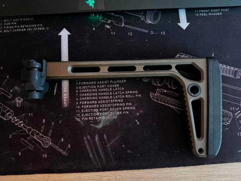 Image 1 for AIRSOFT ARTISAN MINI Plus FOLDING STOCK For M1913