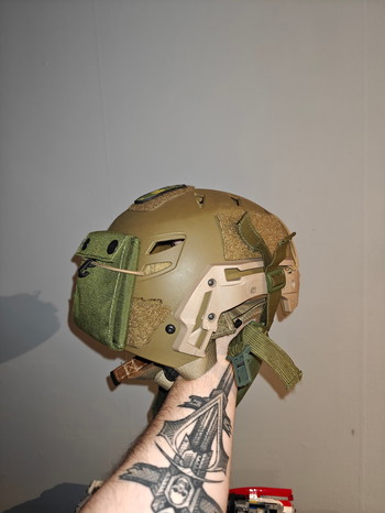 Image 2 for FMA Exfil helm (Team Wendy Exfil reproductie) Tan met mesh masker