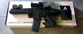 Image 4 for Full metal AEG replica ARCTURUS PDW met red dot