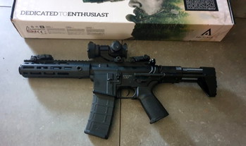 Image 6 for Full metal AEG replica ARCTURUS PDW met red dot
