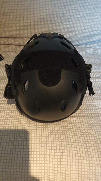 Afbeelding 3 van Face protector aan helm en met bril