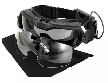 Afbeelding 2 van FMA GOGGLE MOD.2 WITH BUILT-IN ANTI-FOG FAN - BLACK