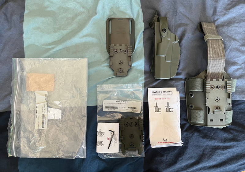 Image 1 for Safariland Glock 17,22 beenholster set