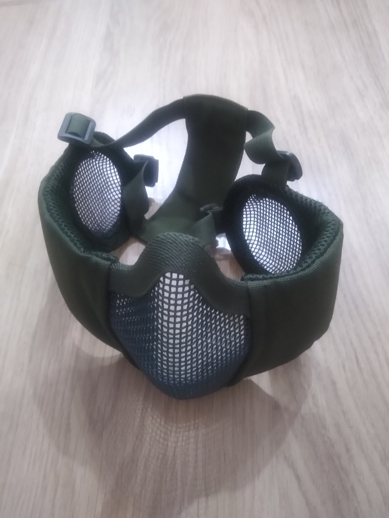 Afbeelding 1 van Stalker Evo Plus Mesh Mask met oor bescherming - Olive Drab