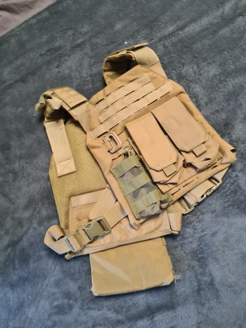 Image 3 for Tan Plate Carrier + pouches