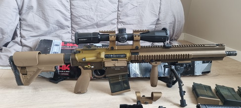 Image pour Vast prijs te koop: Kwalitatieve Airsoft Inboedel (H&K G28 DMR + ASG Scorpion)