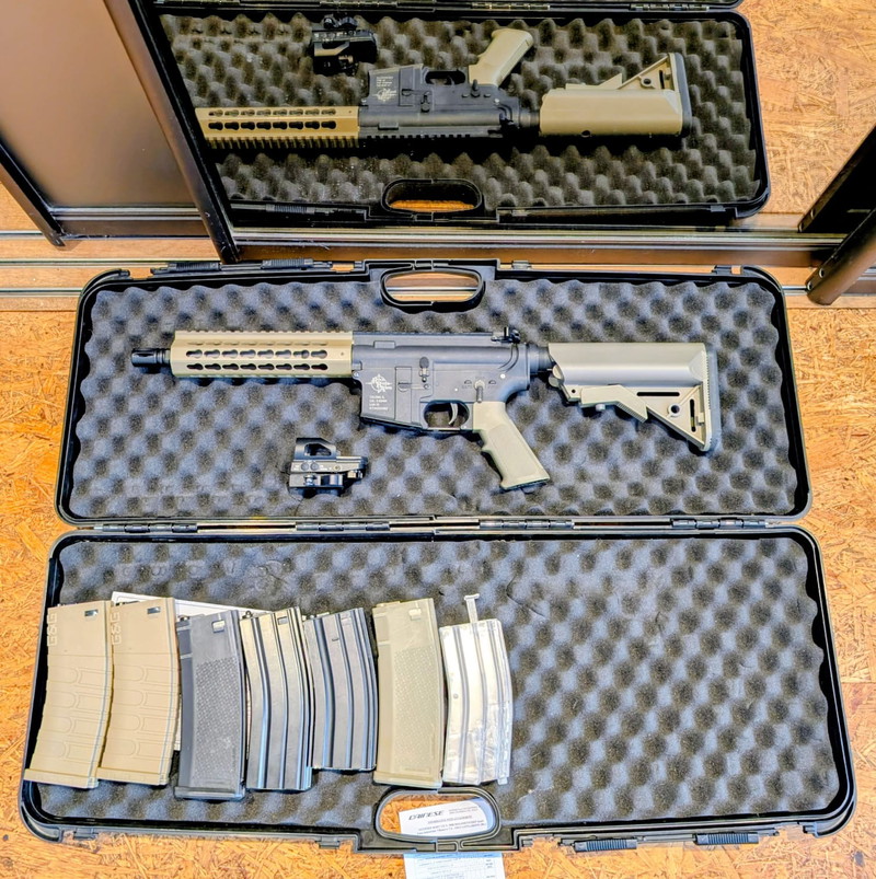 Imagen 1 de Specna Arms EDGE M4 (RRA Licensed) / Alleen Dry-fire + 6 Mags Inclusief stevige koffer (hard case)