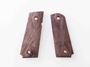 Image for Real wood Colt M1911 hanguard grips