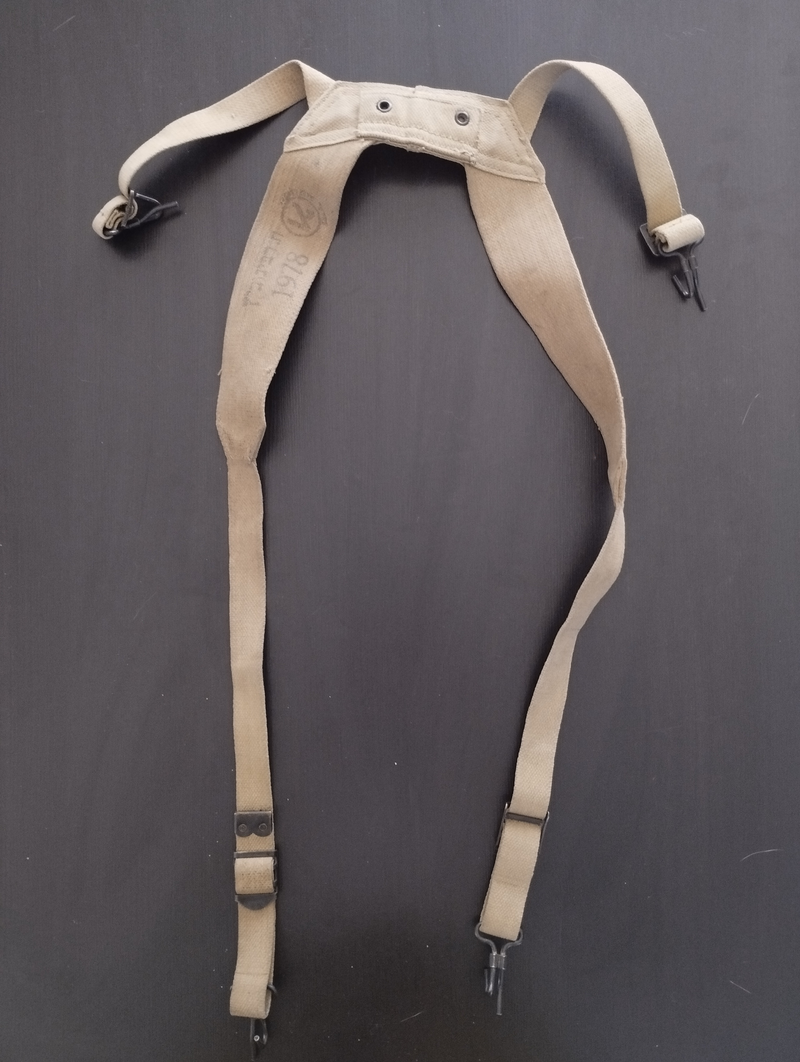 Image 1 for Israeli IDF Zahal Suspenders from 1978