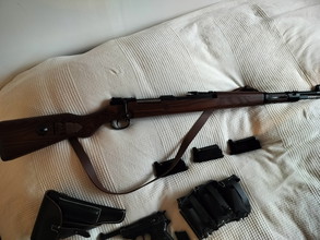 Afbeelding van German WW2 replica's g&g kar98 (beschikbaar) en WE Walther P38(gereserveerd)