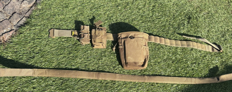 Image 1 for Emersongear XL Tactische LCS Combat Riem, m4, pistol en dump pouch TAN