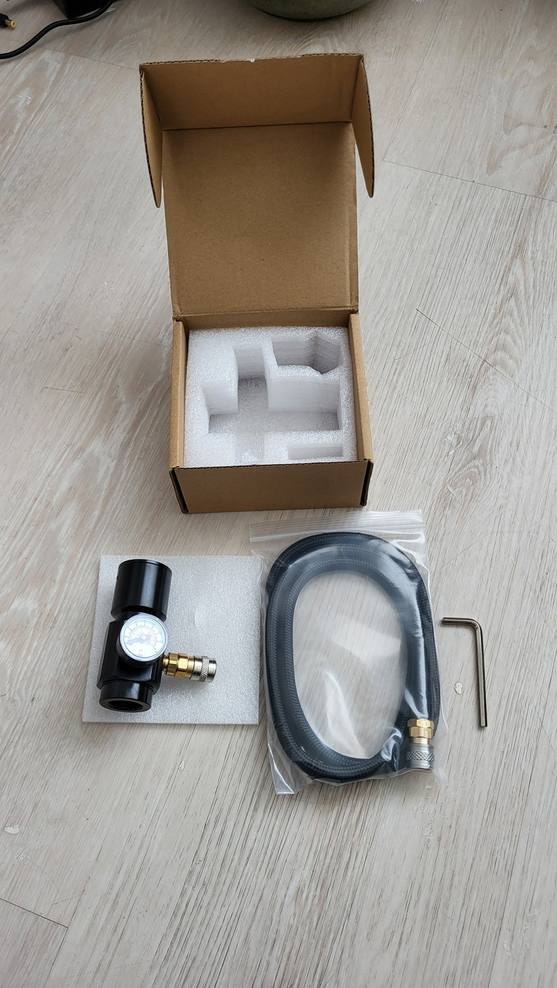 Afbeelding 1 van NIEUWE HPA regulator & slang voor alle engines en HPA adapters